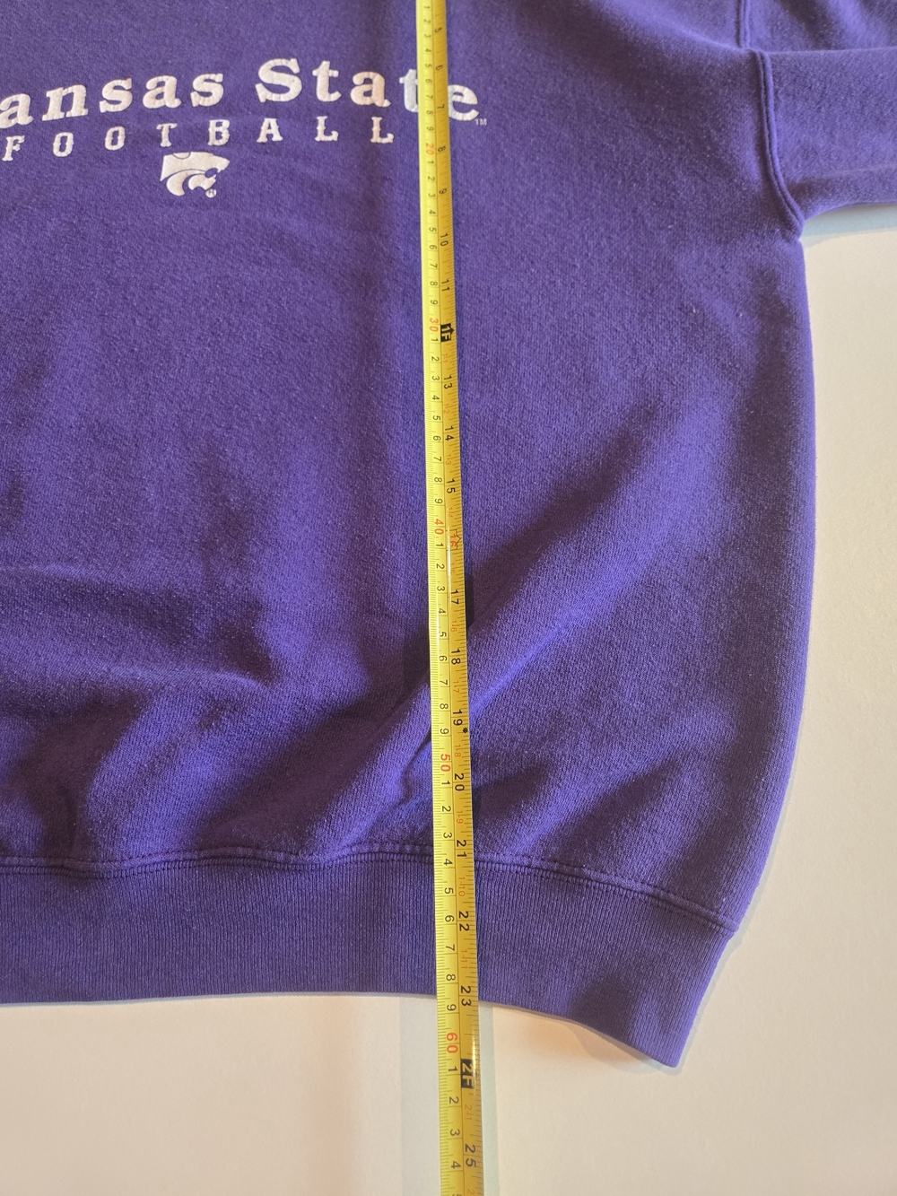Kansas State Football Crewneck Sweater - Purple Size Large - Picture 3 of 6